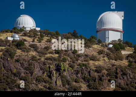 McDonald Observatory si prepara per la visione del cielo notturno - immagine ritagliata Foto Stock