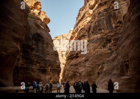 Petra Jordania 22-03-2022 (en griego antigu Foto Stock