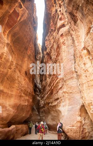 Petra Jordania 22-03-2022 (en griego antigu Foto Stock