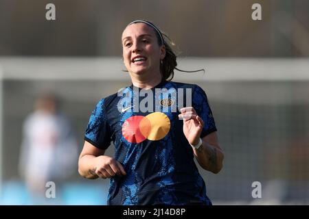 Suning Center, Milano, Italia, 20 marzo 2022, Gloria Marinelli (FC Internazionale) reagisce durante l'Inter - FC Internazionale vs UC Sampdoria - Italiano Foto Stock