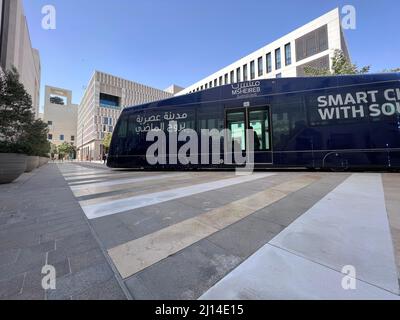 Edificio architettura del centro di Mushreib. Msheireb Newley sviluppare la città del Qatar Foto Stock