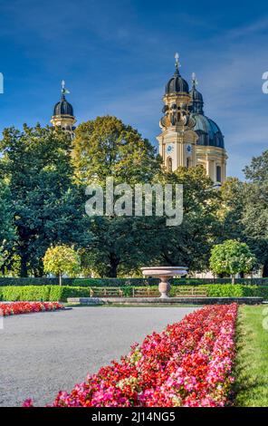 Giardini Hofgarten, Monaco, Baviera, Germania Foto Stock