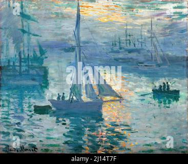 Alba (Marina) di Claude Monet (1840-1926), olio su tela, c.. 1872/3 Foto Stock