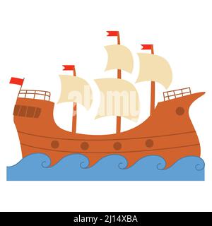 Isolato su sfondo bianco. Illustrazione vettoriale piatta in stile artoon. Illustrazione Vettoriale