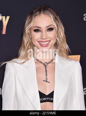 Los Angeles, CA. 21st Mar 2022. Charly Jordan partecipa alla prima di Los Angeles di Paramount Pictures 'The Lost City' al Regency Village Theatre il 21 marzo 2022 a Los Angeles, California. Credit: Jeffrey Mayer/JTM Photos/Media Punch/Alamy Live News Foto Stock