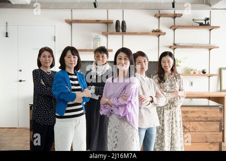 Gruppo diversificato di donne Foto Stock