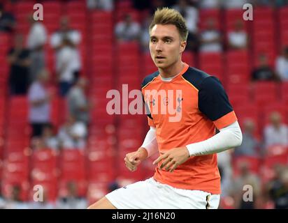 MANCHESTER, INGHILTERRA - 14 SETTEMBRE 2016: Christian Eriksen di Tottenam raffigurato prima della partita UEFA Champions League Group e tra Tottenham Hotspur e AS Monaco allo stadio di Wembley. Copyright: Cosmin Iftode/Picstaff Foto Stock