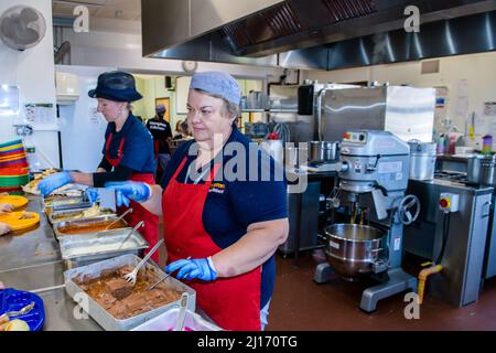 Scuola cena Signore Foto Stock