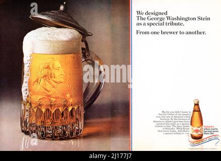 Vintage 4 August 1969 Annuncio 'illustrato', USA Foto Stock