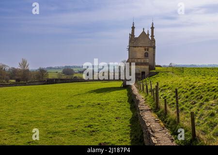 The East Banqueting House Across the Coneygree (Rabbit Warren) in Chipping Campden, Cotswolds, Inghilterra Foto Stock