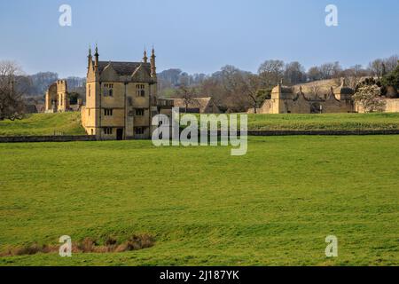 The East Banqueting House Across the Coneygree (Rabbit Warren) in Chipping Campden, Cotswolds, Inghilterra Foto Stock