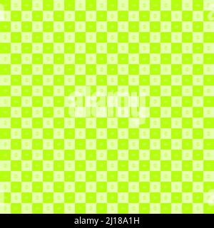 Tessuto plaid tessuto polka punto verde quadrato icona elemento decorazione motivo senza giunture astratto sfondo carta da parati illustrazione vettoriale Illustrazione Vettoriale