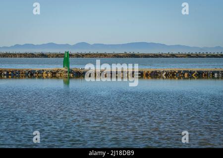 Parco regionale delle saline e banchi di sabbia del Mar Menor. Murcia. Spagna. Foto Stock