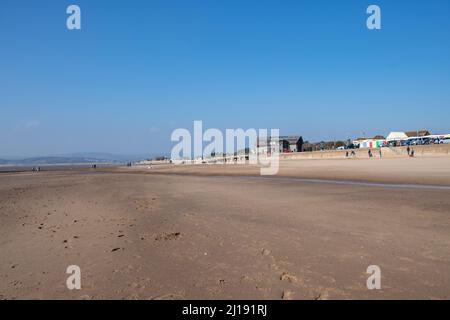 Sulla spiaggia di Exmouth Foto Stock