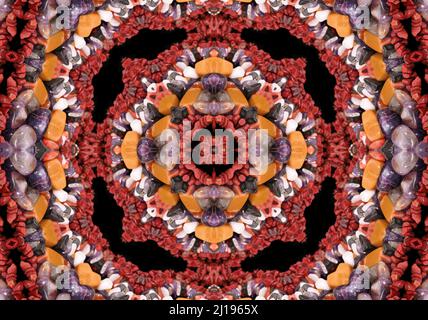 Native American Style Abstract background Bead Kaliedoscope Foto Stock