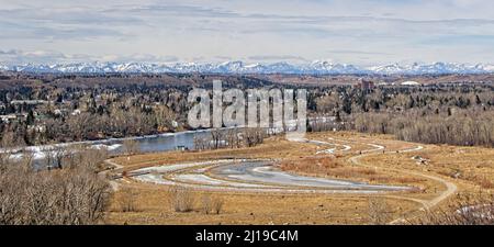 Bowmont Park Calgary Alberta Foto Stock