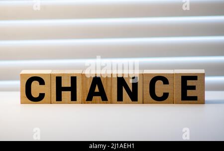 CAMBIA parola fatta con i blocchi di costruzione concetto Foto Stock