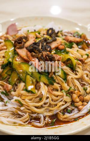 Guangxi dolce, asino e delizioso piatto tradizionale, spaghetti di maiale alla griglia dolci e asini Foto Stock