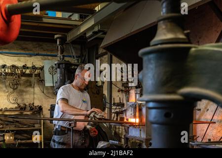 GOUVILLE, MESNIL-SUR-ITON, EURE, NORMANDIA, FRANCIA Foto Stock