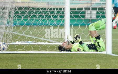 Seul, Corea del Sud. 24th Mar 2022. 24 marzo 2022-Seoul, Corea del Sud-AMIR ABED ZADEH di Iran azione durante un 2022 Qatar Worldcup Asian Qualifiers Corea V IR Iran match al Worldcup Stadium di Seoul, Corea del Sud. (Credit Image: © Ryu Seung-il/ZUMA Press Wire) Foto Stock