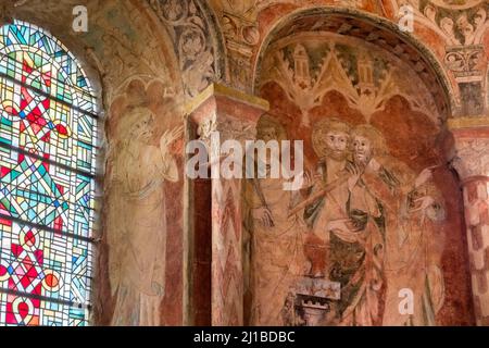 CHIESA DI MONTFERMY, (63) PUY DE DOME, AUVERGNE Foto Stock