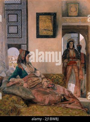 Vita in harem, Cairo 1858 - John Frederick Lewis (1805-1876) Foto Stock