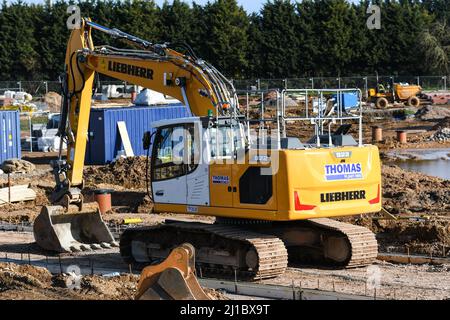 case in costruzione in quorn leicestershire Foto Stock