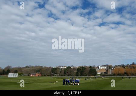 DURHAM CITY, REGNO UNITO. MAR 23rd una visione generale prima della partita MCC University tra Durham UCCE e Durham County Cricket Club all'ippodromo di Durham City giovedì 24th marzo 2022. (Credit: Will Matthews | MI News) Credit: MI News & Sport /Alamy Live News Foto Stock