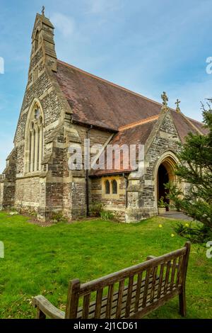 Chiesa di St. Pauls nel villaggio di Cookhill, Worcestershire, Inghilterra. Foto Stock