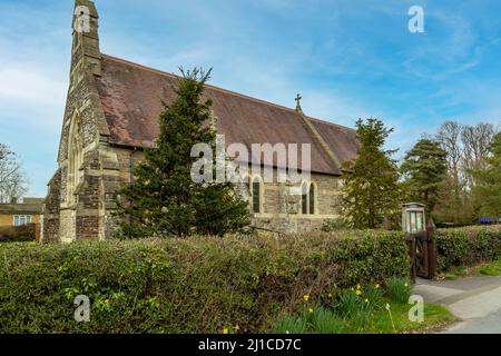 Chiesa di St. Pauls nel villaggio di Cookhill, Worcestershire, Inghilterra. Foto Stock