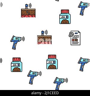 Geologia ricerca campitura senza giunture vettore Illustrazione Vettoriale