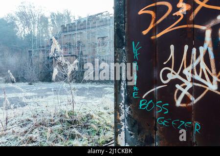 Great Barr Hall - Casa padronale abbandonata a Great Barr, West Midlands. Foto Stock