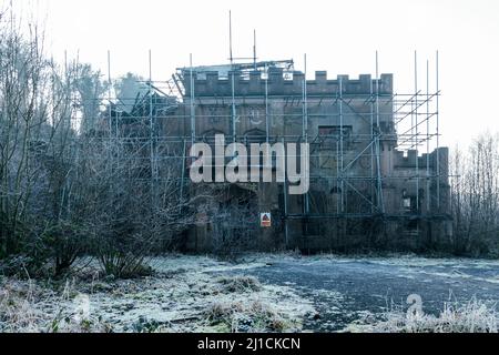 Great Barr Hall - Casa padronale abbandonata a Great Barr, West Midlands. Foto Stock