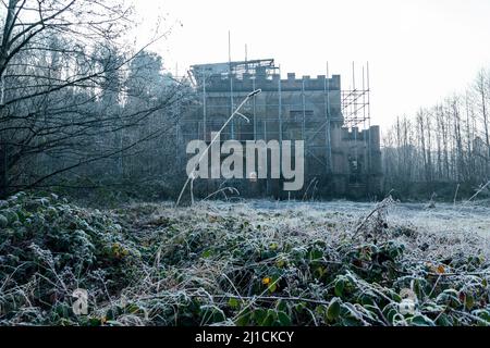 Great Barr Hall - Casa padronale abbandonata a Great Barr, West Midlands. Foto Stock