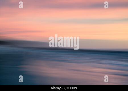 North Coogee Beach, intenzionale Camera Blur, astratto paesaggio, tramonto, paesaggio Foto Stock