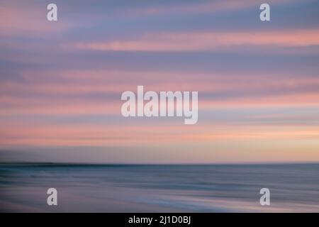 North Coogee Beach, intenzionale Camera Blur, astratto paesaggio, tramonto, paesaggio Foto Stock