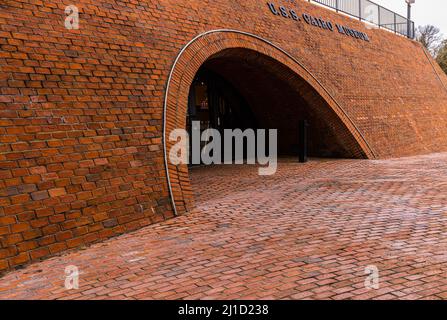 Il Museo del cannoniere USS Cairo, Vicksburg National Military Park, Vicksburg, Mississippi, USA Foto Stock