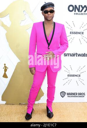 Beverly Hills, Stati Uniti. 25th Mar 2022. BEVERLY HILLS, LOS ANGELES, CALIFORNIA, Stati Uniti d'America - MARZO 24: La legge Roach arriva all'annuale ESSENCE Black Women in Hollywood Awards Luncheon Anniversary 2022 15th che evidenzia 'l'Universo cinematografico Nero' tenuto al Beverly Wilshire Four Seasons Hotel il 24 Marzo 2022 a Beverly Hills, Los Angeles, California, Stati Uniti. (Foto di Xavier Collin/Image Press Agency) Credit: Image Press Agency/Alamy Live News Foto Stock