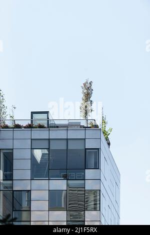 Scene estive dalle Highline di New York Foto Stock