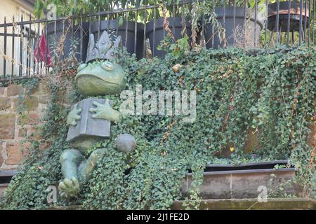 Rog King come memoriale ai Fratelli Grimm a Marburg, Assia, Germania Foto Stock