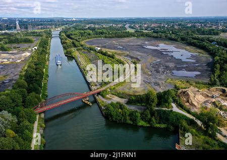 Essen, Renania settentrionale-Vestfalia, Germania - PROGETTO DI sviluppo urbano FREIHEIT EMSCHER. Le città di Essen e Bottrop, insieme al proprietario RAG Mont Foto Stock