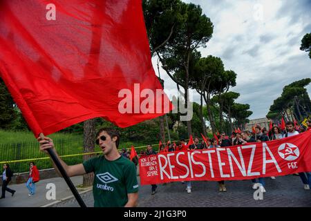 Roma, Italia 25/04/2013: Manifestazione per la Giornata della Liberazione. ©Andrea Sabbadini Foto Stock