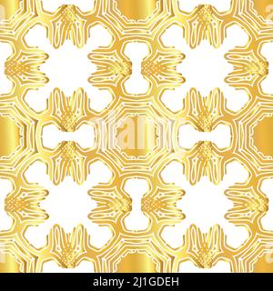 Vintage senza cuciture sfondo oro. Sfondo d'oro per l'invito al matrimonio Illustrazione Vettoriale