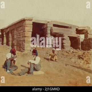 Foto d'archivio vintage di Egitto, Nubia ed Etiopia di Francis Frith. 1860 Foto Stock