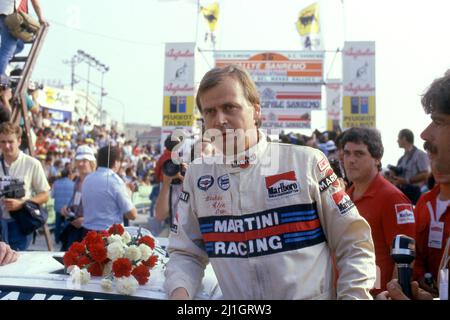 Markku Alen (fin) Lancia Martini 1st posizione Foto Stock