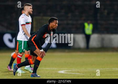 Sofia, Bulgaria. 25th Mar 2022. SOFIA, BULGARIA - MARZO 25: Quinten Timber of the Netherlands U23 durante la partita dei qualificatori Euro 2023 tra Bulgaria U23 e Paesi Bassi U23 allo Stadio Slavia il 25 marzo 2022 a Sofia, Bulgaria (Foto di Nikola Krstic/Orange Pictures) Credit: Orange Pics BV/Alamy Live News Foto Stock