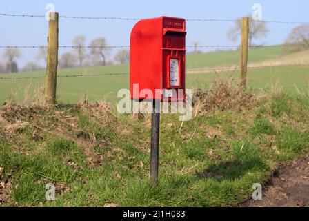 Remote Post Box - Alderley Edge, Cheshire Foto Stock