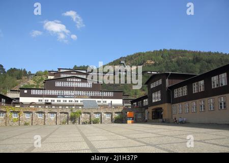 Miniera di Rammelsberg dell'UNESCO a Goslar, bassa Sassonia, Germania Foto Stock