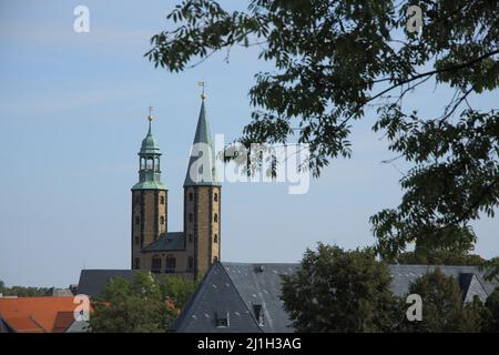 Mercato romanico chiesa a Goslar, bassa Sassonia, Germania Foto Stock