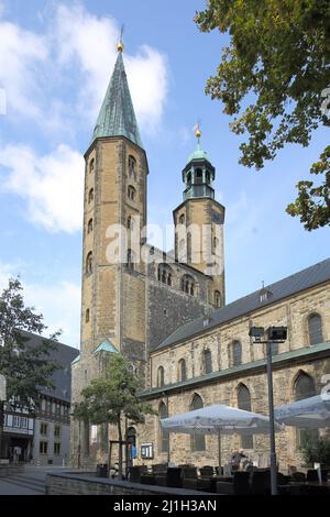 Mercato romanico chiesa a Goslar, bassa Sassonia, Germania Foto Stock